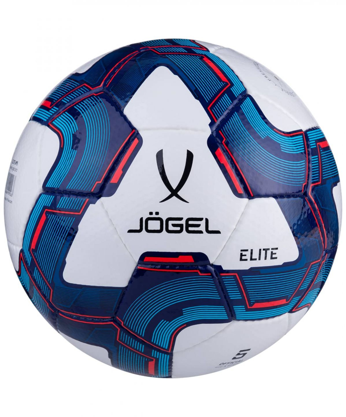 Реальное фото Мяч футбольный Jogel Elite №4 белый/синий/красный 16941 от магазина Спортев
