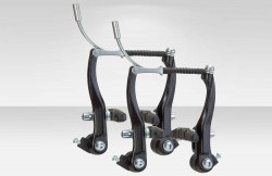 Тормоз V-brake (ободной) BLF-A4 102 мм алюм. черный, компл. на 2 колеса 510153