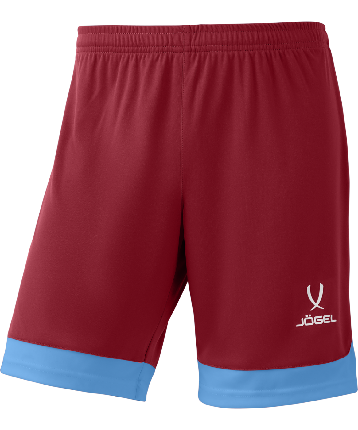 Реальное фото Шорты игровые JÖGEL DIVISION PerFormDRY Union Shorts, гранатовый/голубой/белый от магазина Спортев