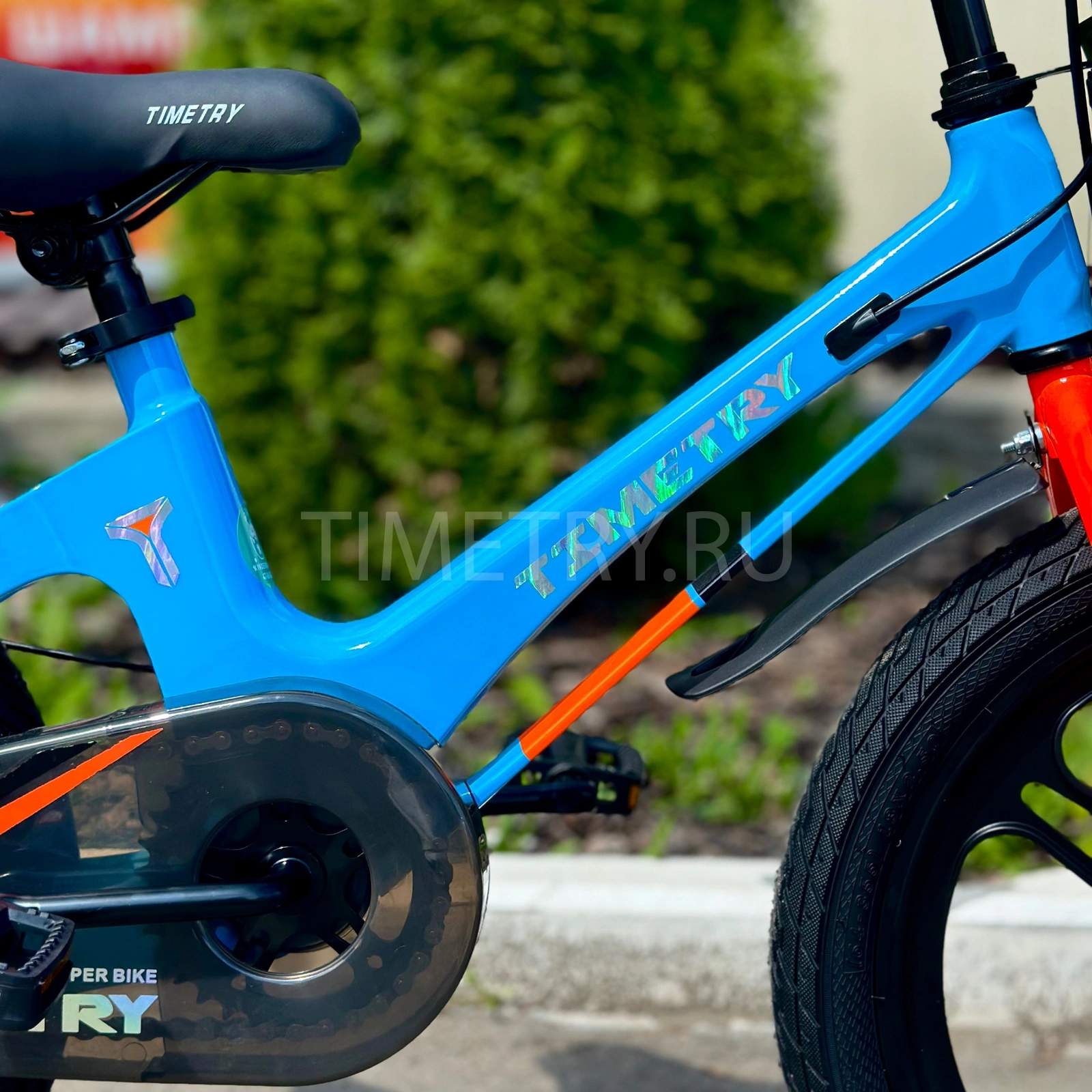 Реальное фото Велосипед Timetry TT5007 18" 1 скор. синий ЕВ26 от магазина Спортев