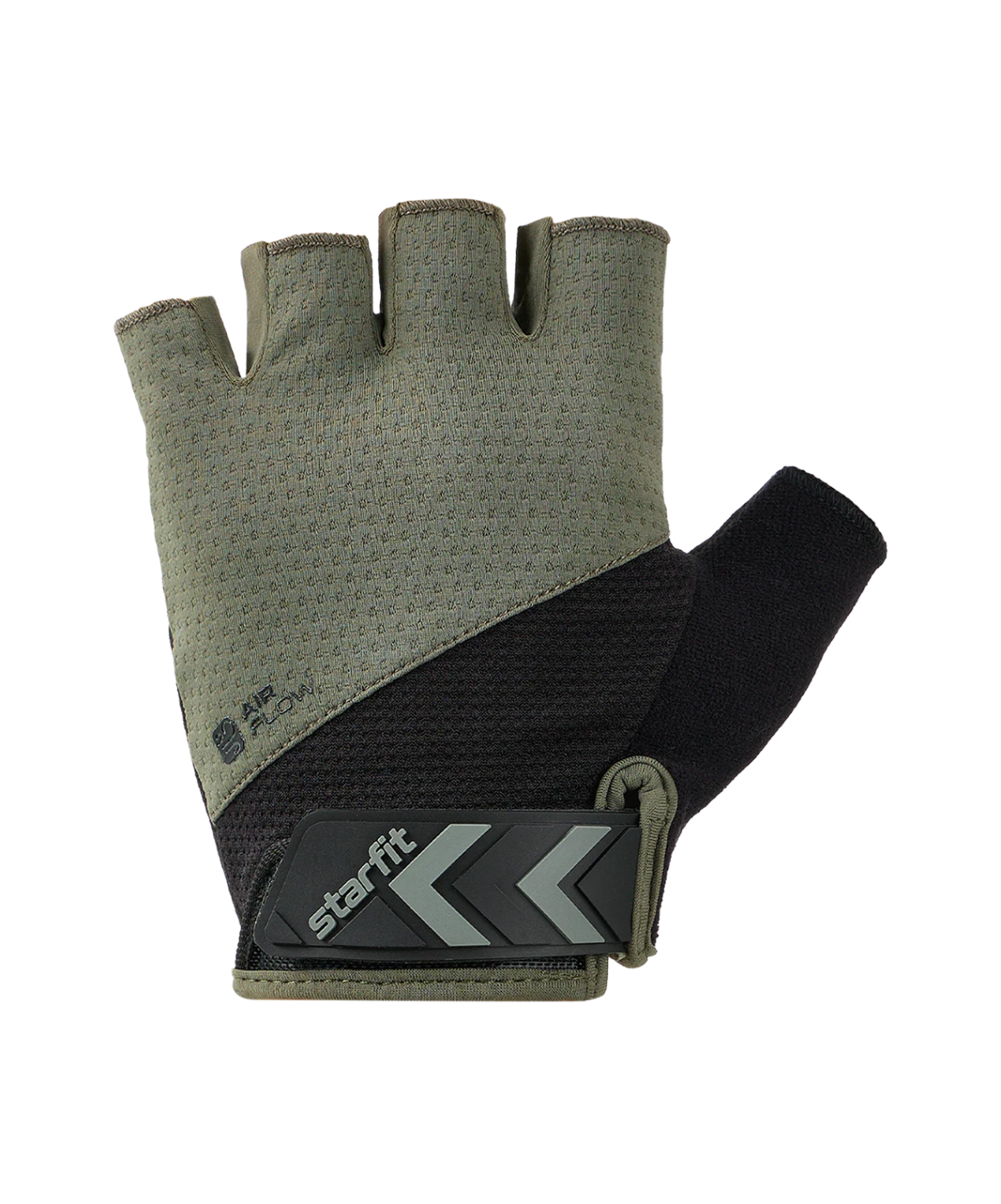 Реальное фото Перчатки StarFit WG-204 черный-хаки 4449 от магазина Спортев