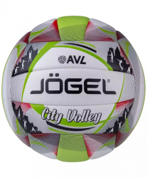 Мяч волейбольный Jogel City Volley белый/зеленый 18099