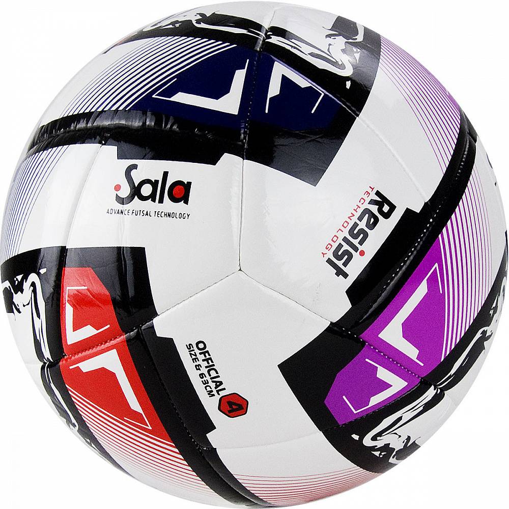 Реальное фото Мяч футзальный Torres Futsal Resist №4 24 п. бело-мультик FS321024 от магазина Спортев