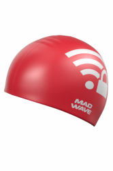 Шапочка для плавания Mad Wave WI-FI red M0550 04 0 05W
