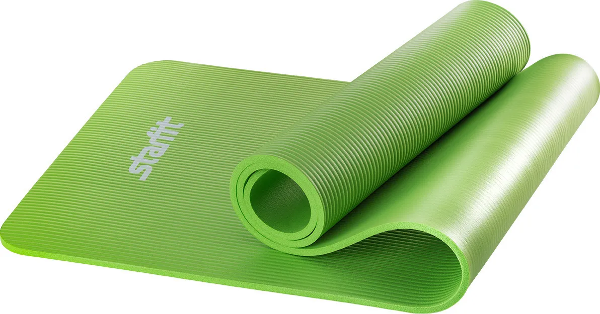 Реальное фото Коврик для йоги 180х60х1 см Stingrey YW-10FG ярко-зеленый от магазина СпортЕВ