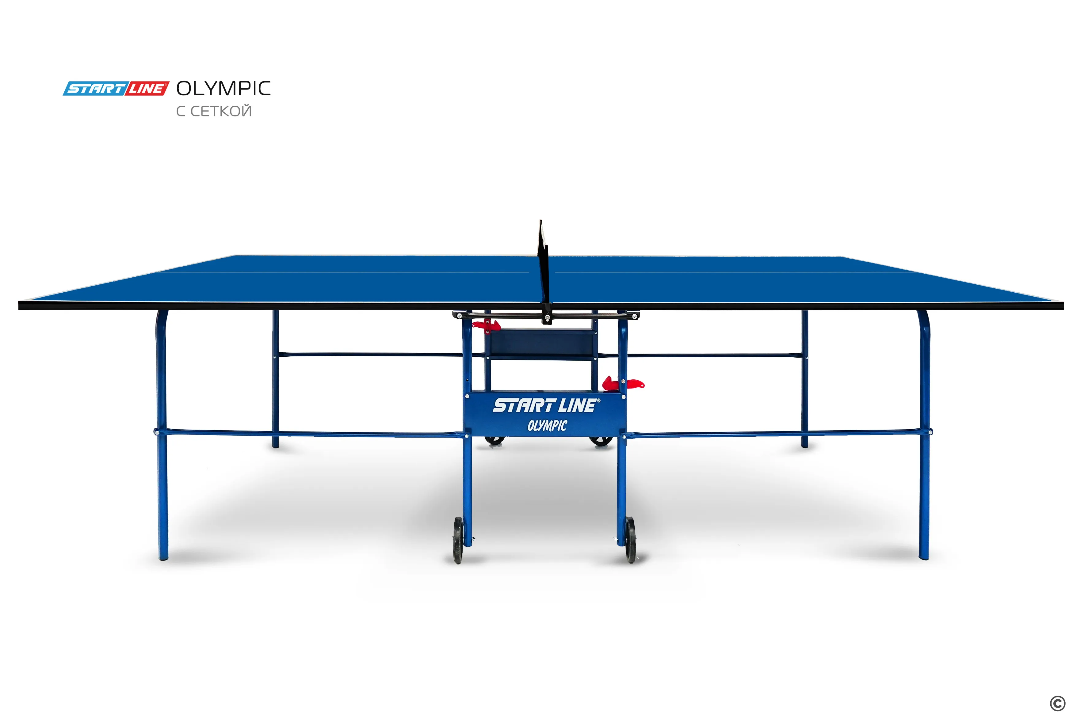 Теннисный стол Start Line Olympic с сеткой blue 6021 Реальное фото Теннисный стол Start Line Olympic с сеткой blue 6021 от магазина Спортев