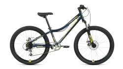 Велосипед Forward Titan 24 2.0 D (6ск) (2022) т.синий/золотой