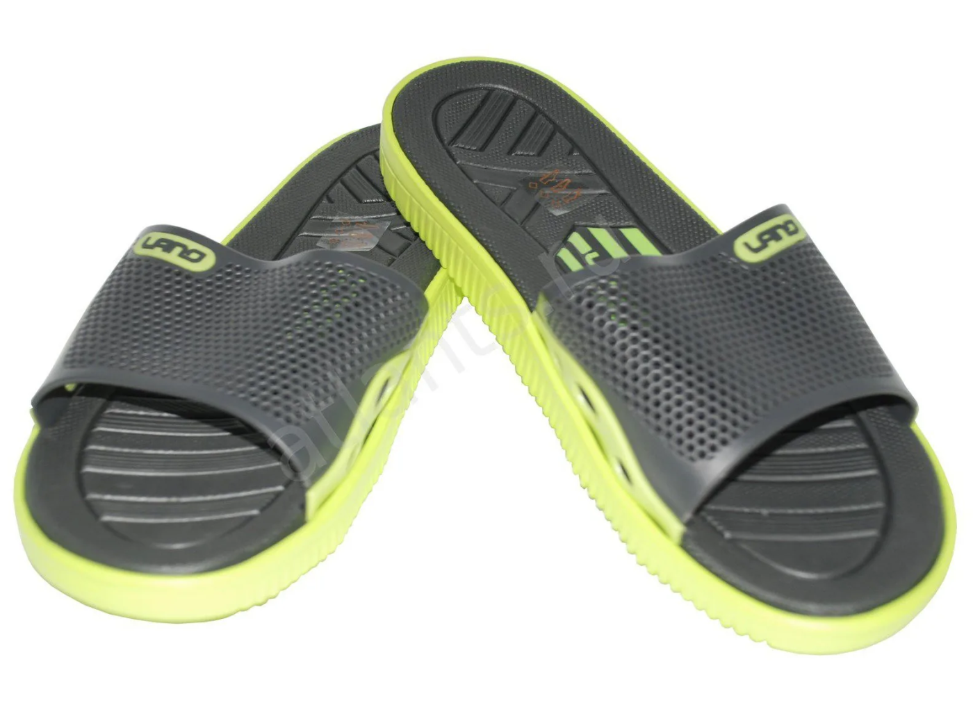 Реальное фото Шлепанцы Lano мужские серый KL-4-6168-D от магазина Спортев