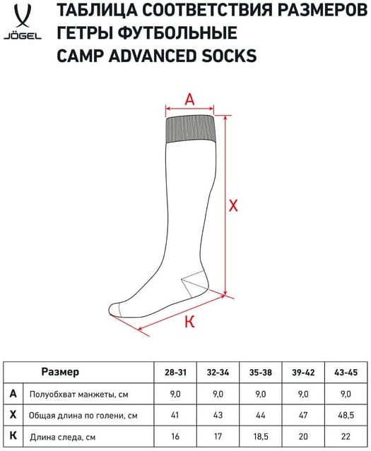 Реальное фото Гетры Jogel Camp ADVANCED SOCKS зеленый/белый JC1GA0324.73 от магазина Спортев