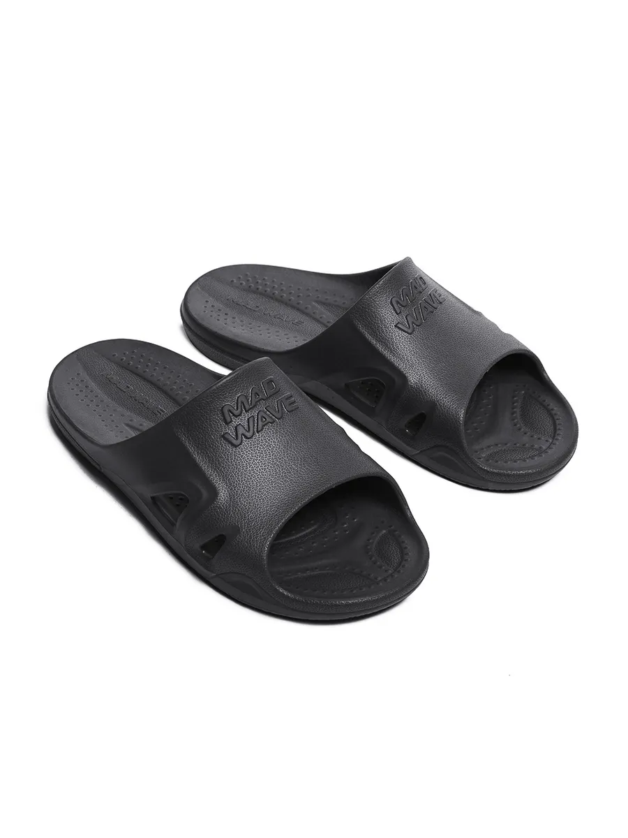 Реальное фото Сланцы Mad Wave Step II мужские черный M0322 03 3 01W от магазина Спортев