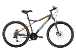 Велосипед Stark Slash 26 1 D (2022) серый/оранжевый