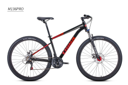 Велосипед TRINX M136 PRO 29" матовый черный/красный
