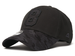 Бейсболка №8 черная р.55-58 20690