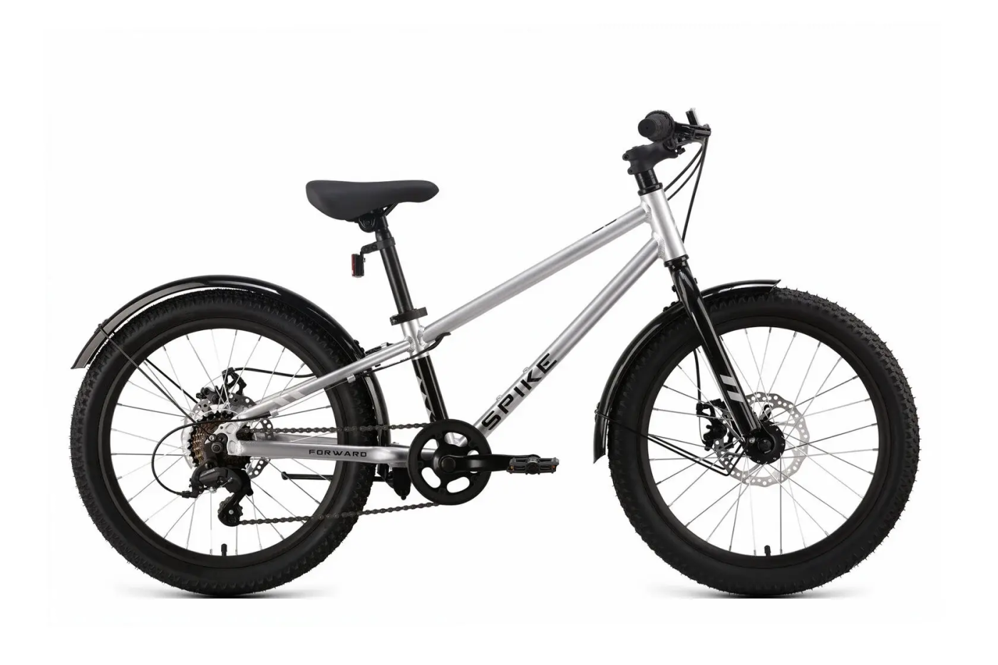 Реальное фото Велосипед Forward Spike CX 20 (2026) серебристый от магазина Спортев