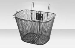 Велокорзина JL-045-1 передняя навесная на руль с крепл. для 28" черн. 270042