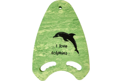 Доска для плавания 31,5х45х3 см E39338 Гранит с ручками зеленая 10021148