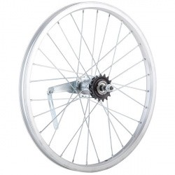 Колесо 20" заднее одностенный алюм.обод 28 отв, торм.втулка сталь, гайка Х38851