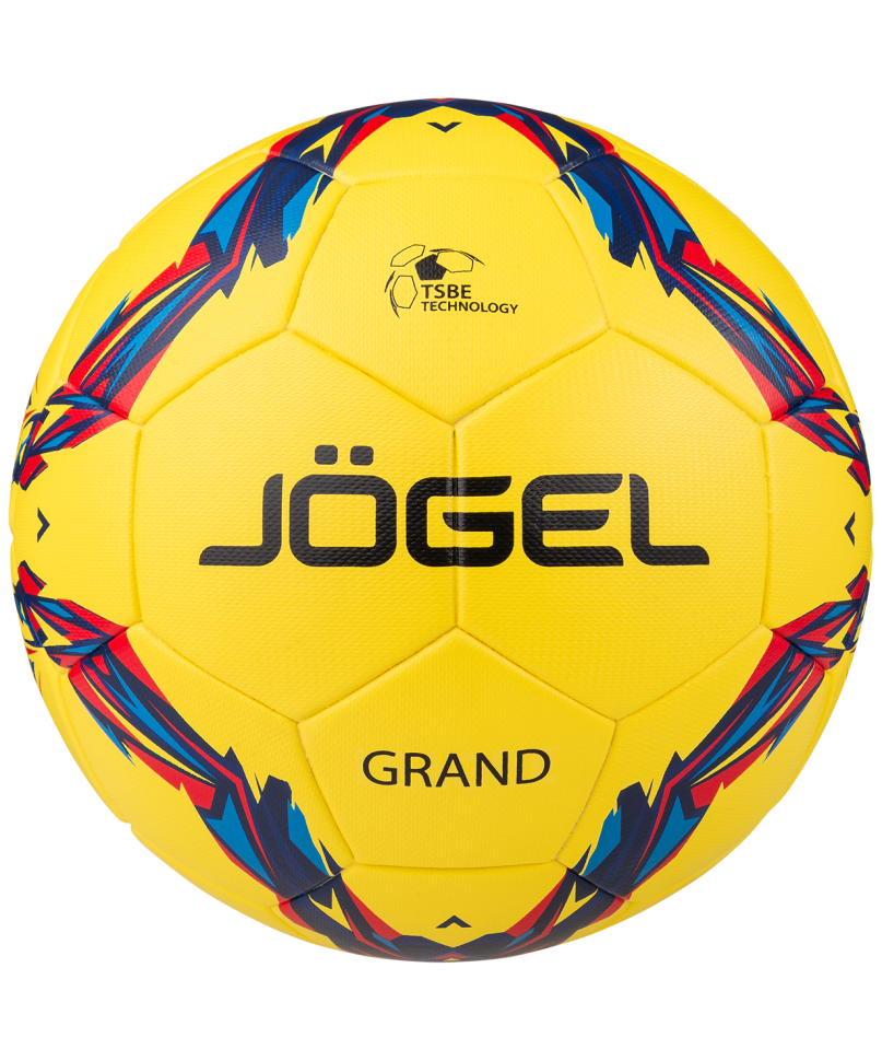 Реальное фото Мяч футбольный Jogel Grand №5 желтый/серый/красный 2658 от магазина Спортев