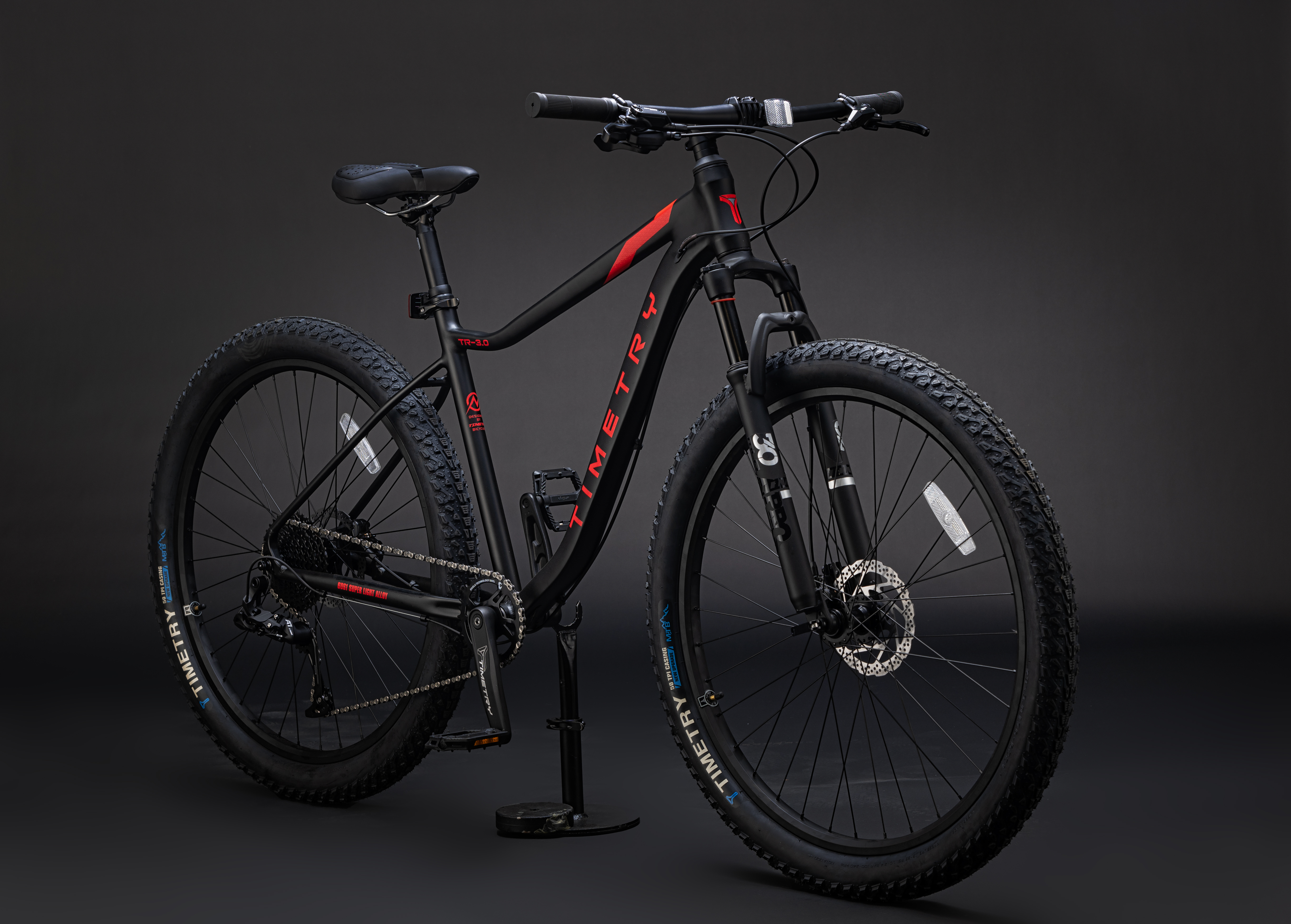 Велосипед Timetry TT242 29" 10 скор. черный/красный Реальное фото Велосипед Timetry TT242 29" 10 скор. черный/красный от магазина Спортев